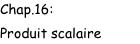Chap.16:  Produit scalaire